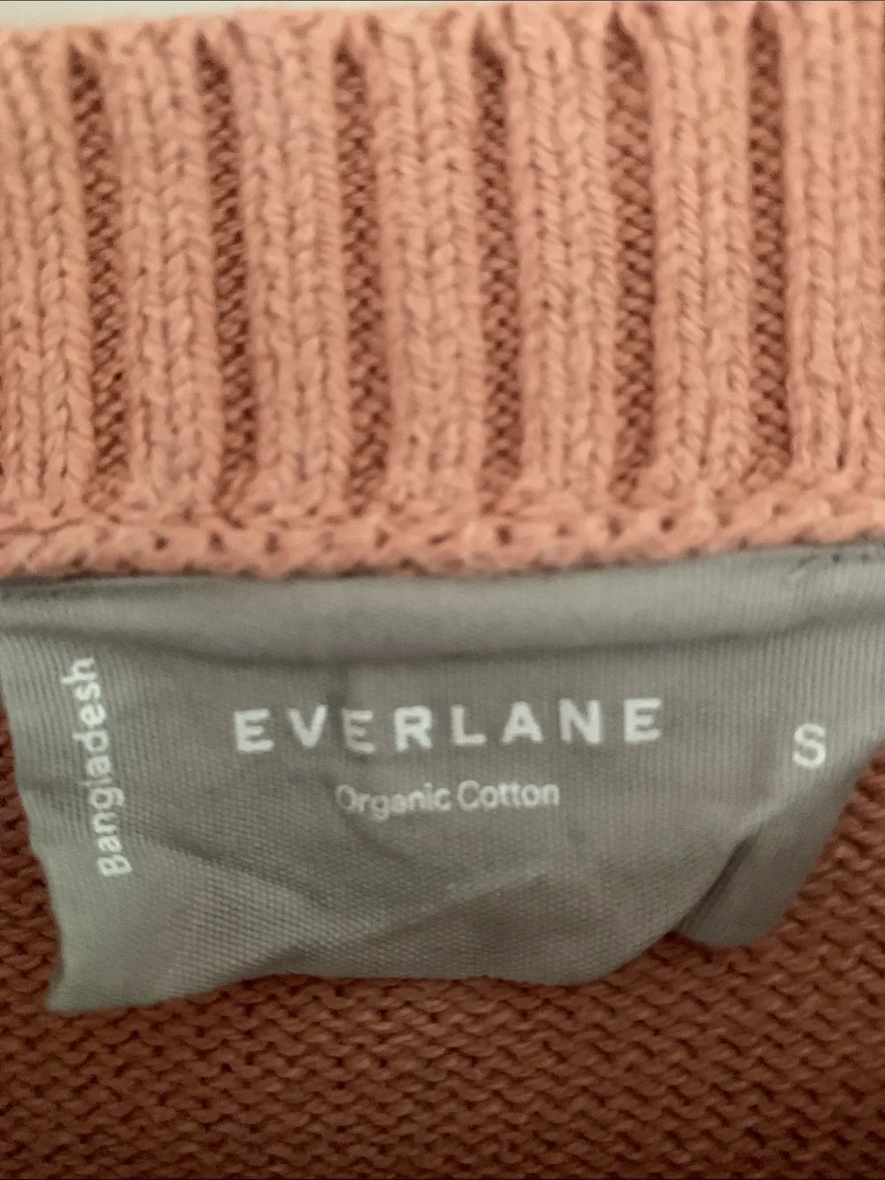 Everlane The Boxy Sweater In Everyday Cotton Blush Pink Size Small